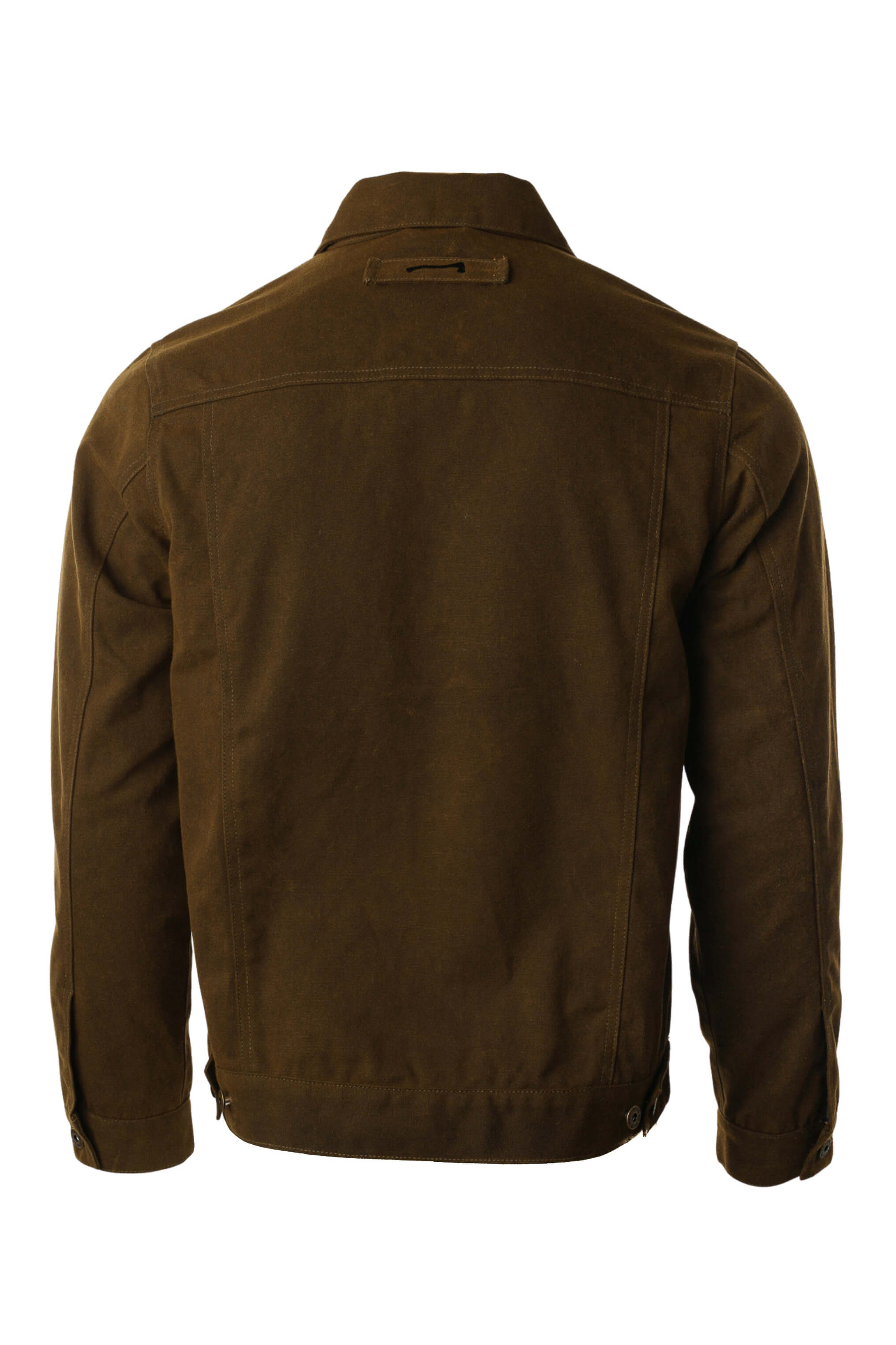 Ranch Hand Waxed Jacket - Back Full - Woodroad Gear Co.