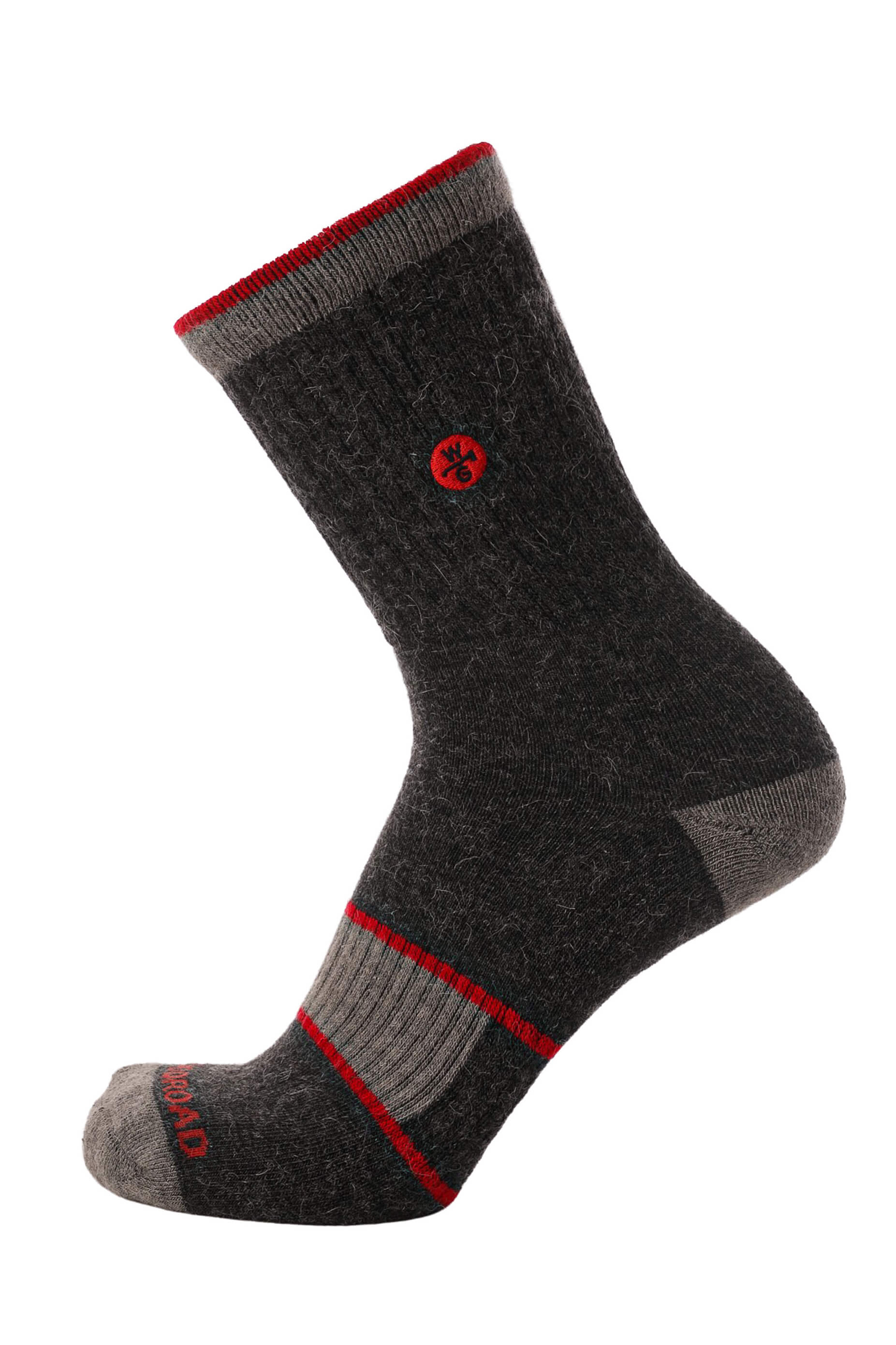 Nada Llama Crew Sock Bundle - Grey - Woodroad Gear Co.