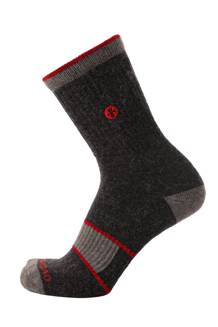 Nada Llama Crew Sock Bundle - Grey - Woodroad Gear Co.
