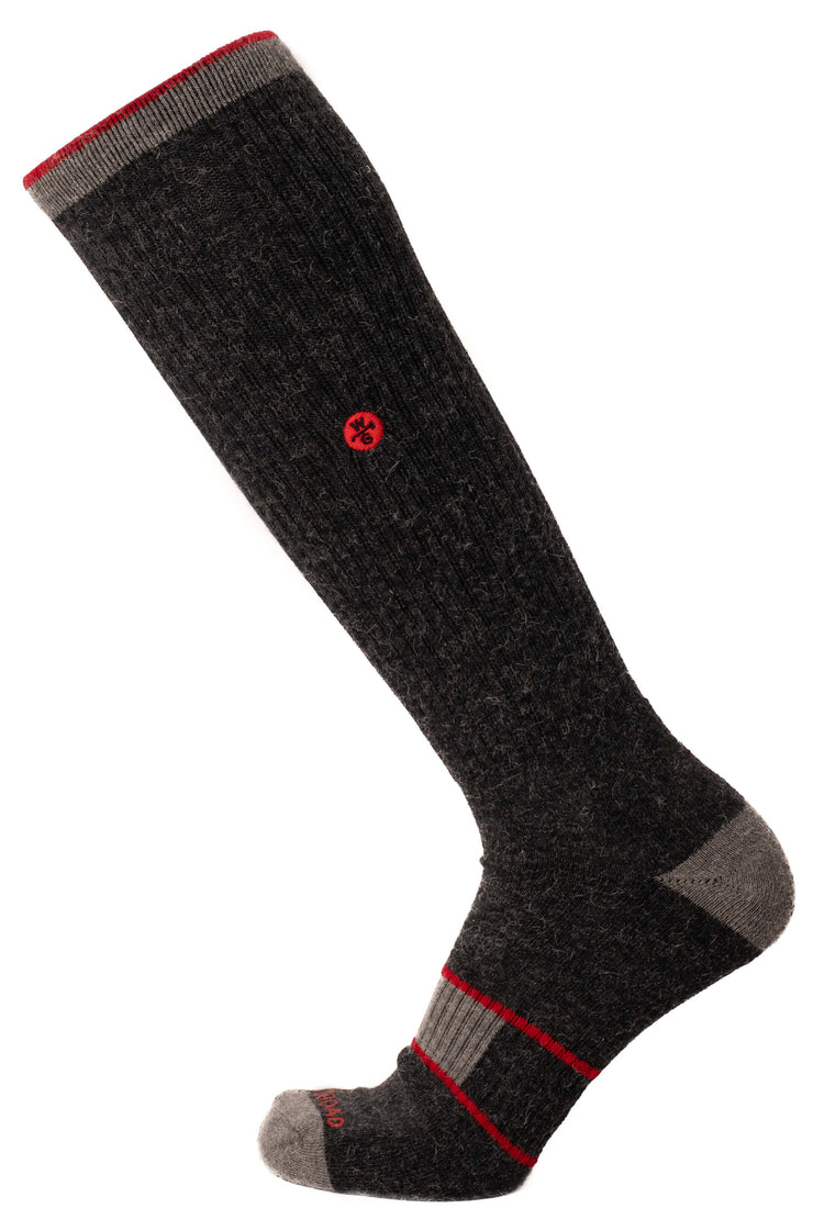 Nada Llama Knee High Socks - Alpaca Socks - Woodroad Gear Co.