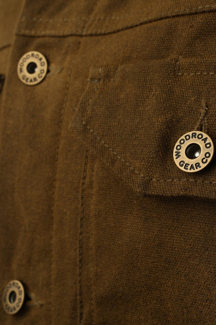 Ranch Hand Waxed Jacket - Chest Pocket - Woodroad Gear Co.