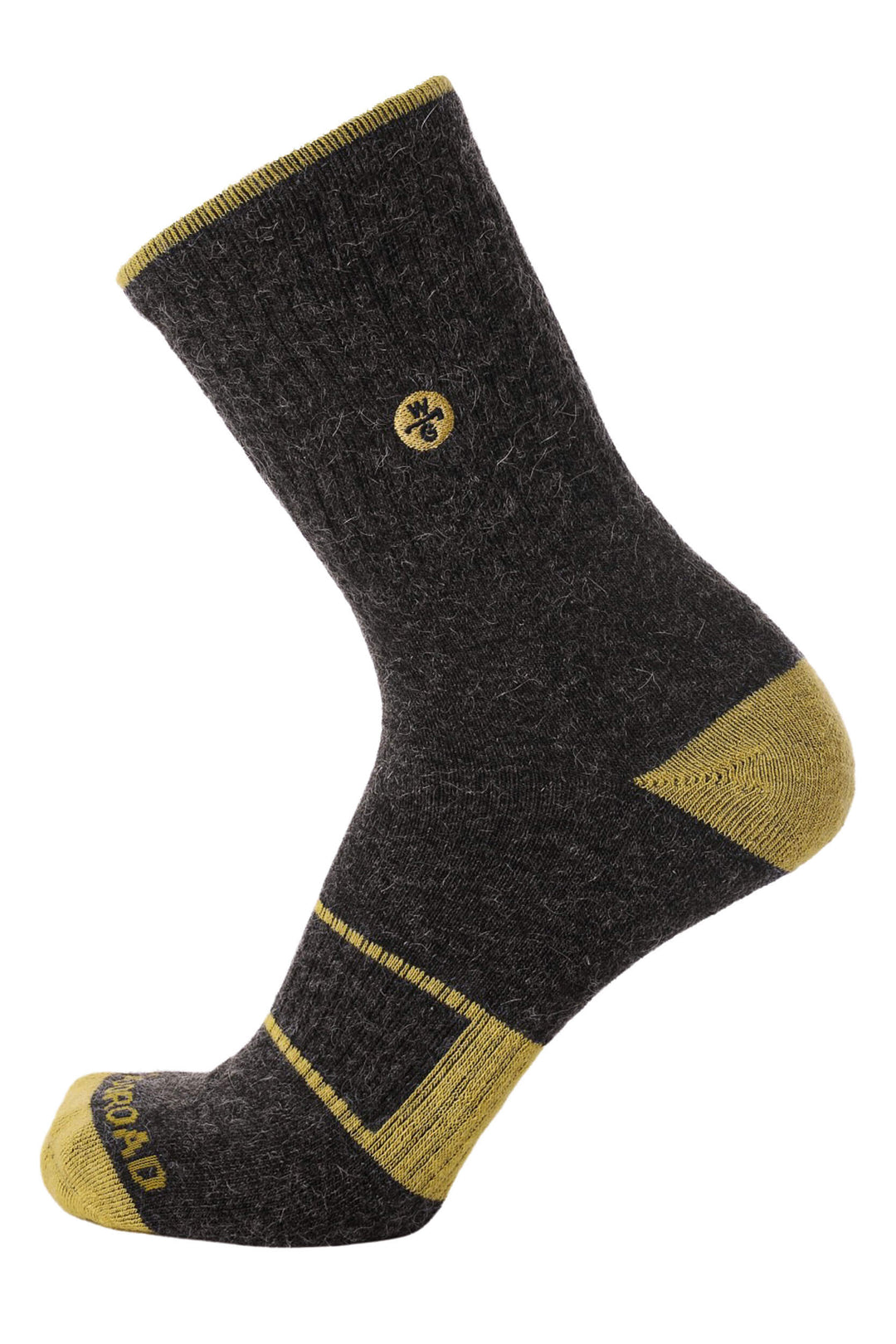 Nada Llama Crew Sock Bundle - Granite/Yellow - Woodroad Gear Co.